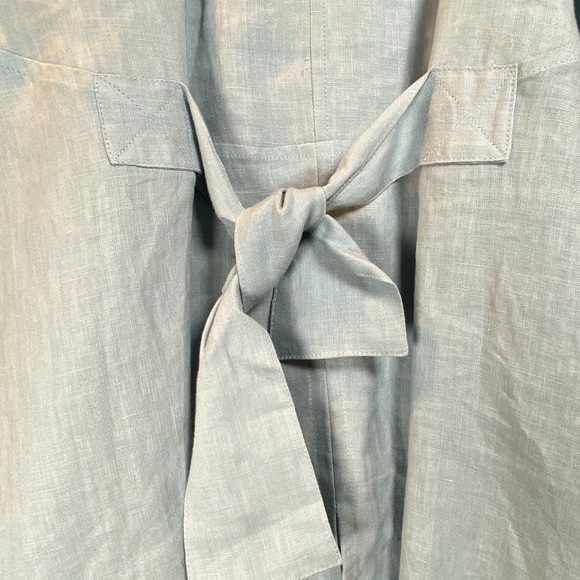 Brand New. Taravao Light Blue Linen Jacket. - Picture 3 of 7